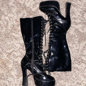 Lace Up Costume Boots